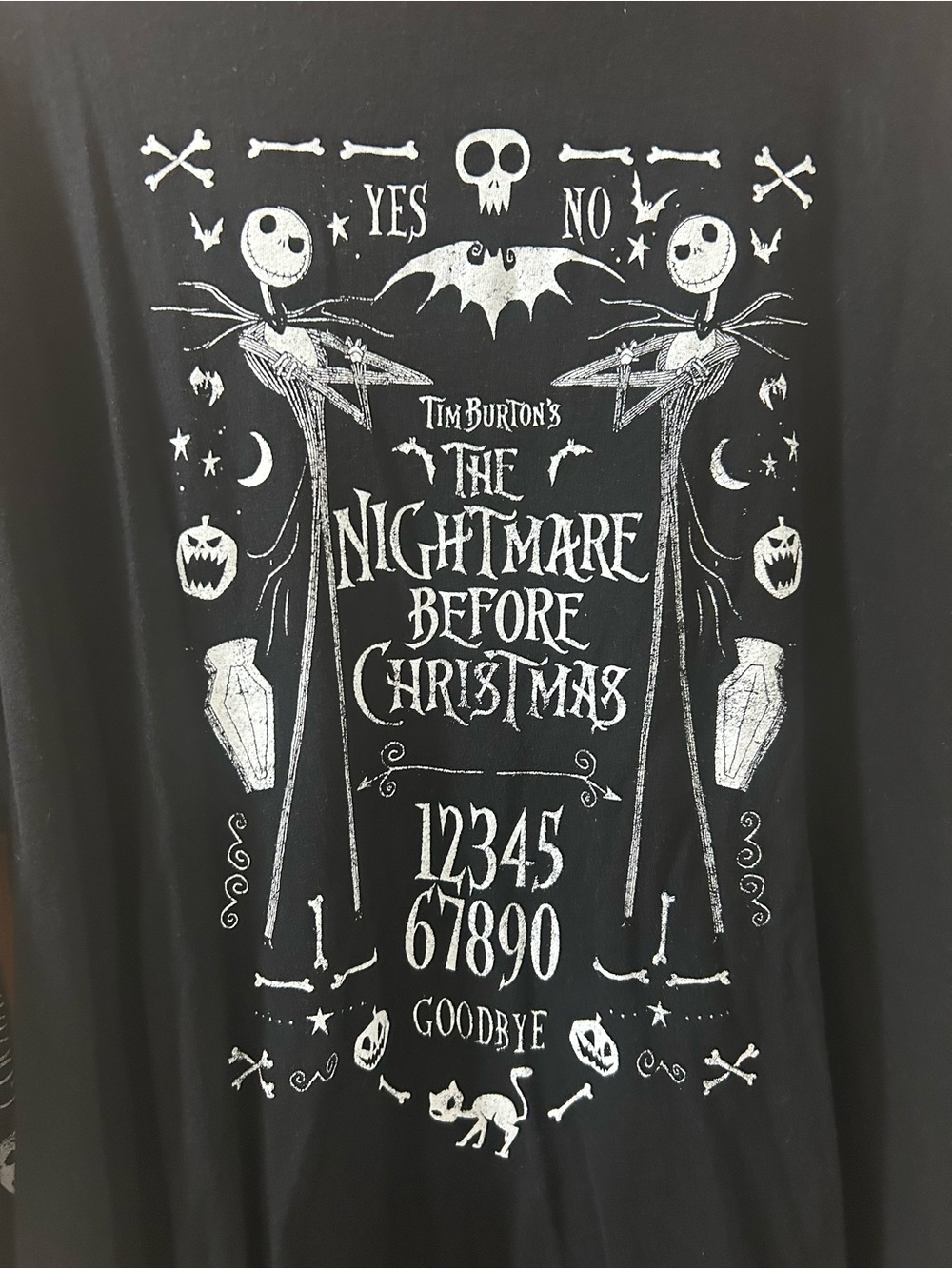 Disney Black The Nightmare Before Christmas Long-Sleeve Graphic Tee - Picture 2 of 7